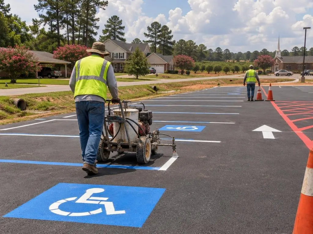 Parking Lot Striping in Warner Robins, GA